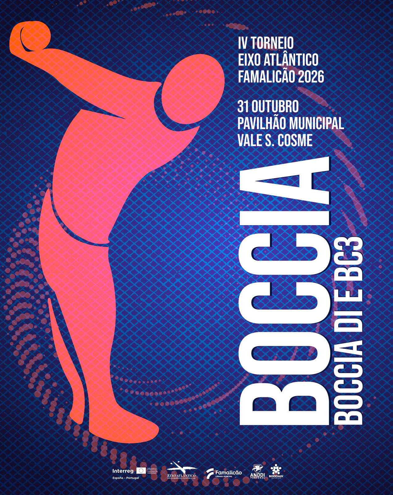 Vila Nova de Famalicão recebe o IV Torneio do Eixo Atlântico de Boccia, Boccia DI e Boccia BC3