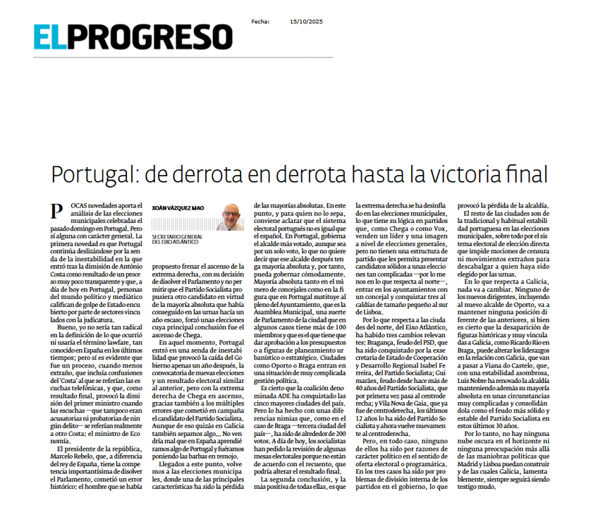 "Portugal: de derrota en derrota hasta la victoria final"