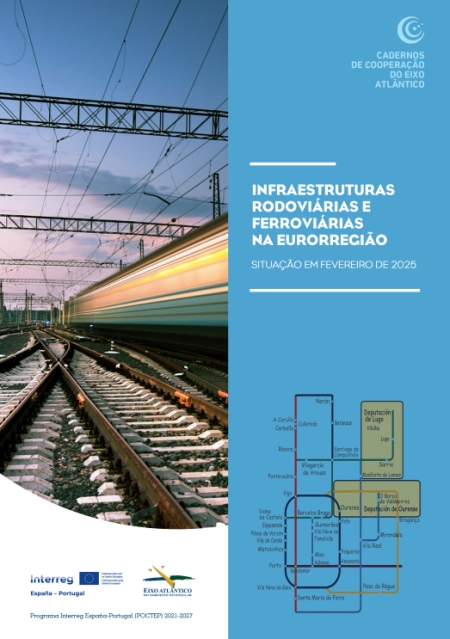 Infraestruturas rodoviárias e ferroviárias na Eurorregião. Situação em fevereiro de 2025