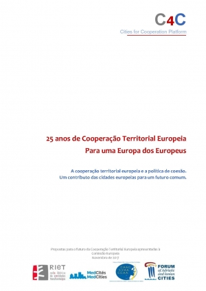 25 anos de Cooperação Territorial Europeia Para uma Europa dos Europeus
