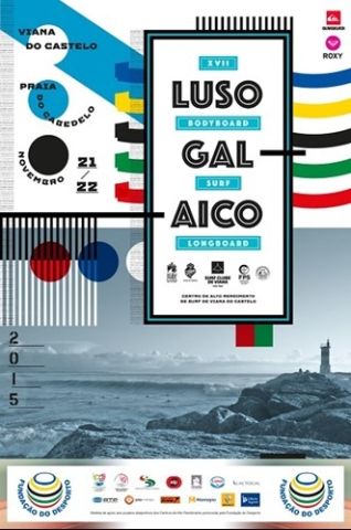 Campeonato entre surfistas galegos e portugueses, em Viana
