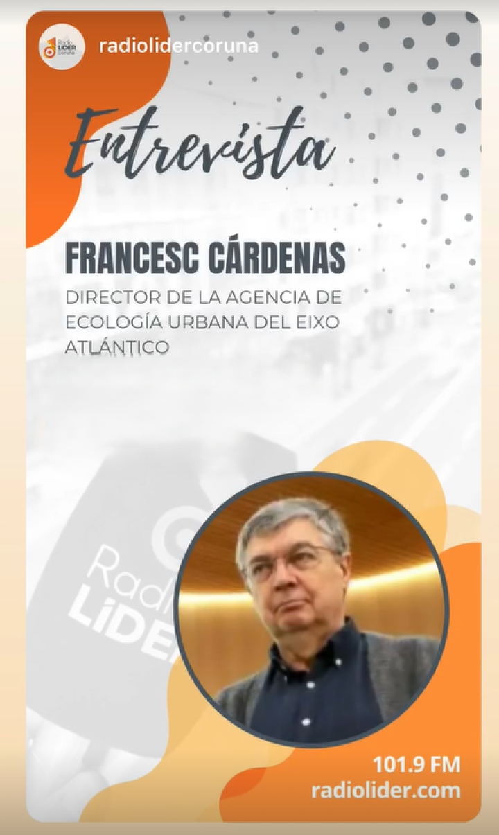 Francesc Cárdenas analiza na Radio Líder a calor extrema nos municipios do Eixo Atlántico