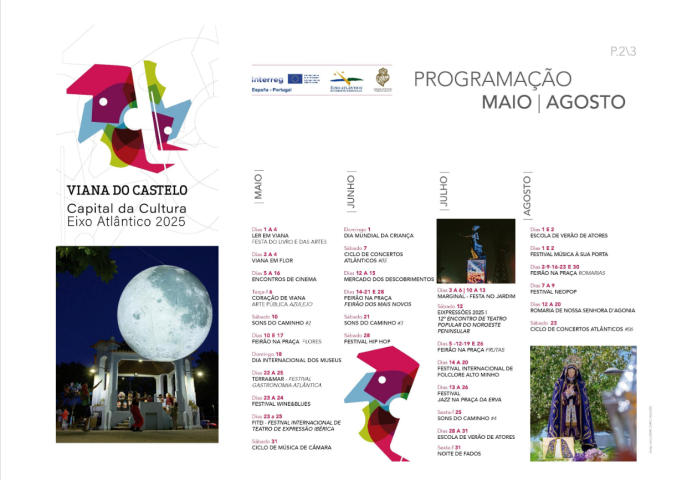 La programación cultural de Viana do Castelo continúa en mayo como Capital de la Cultura del Eixo Atlántico 2025