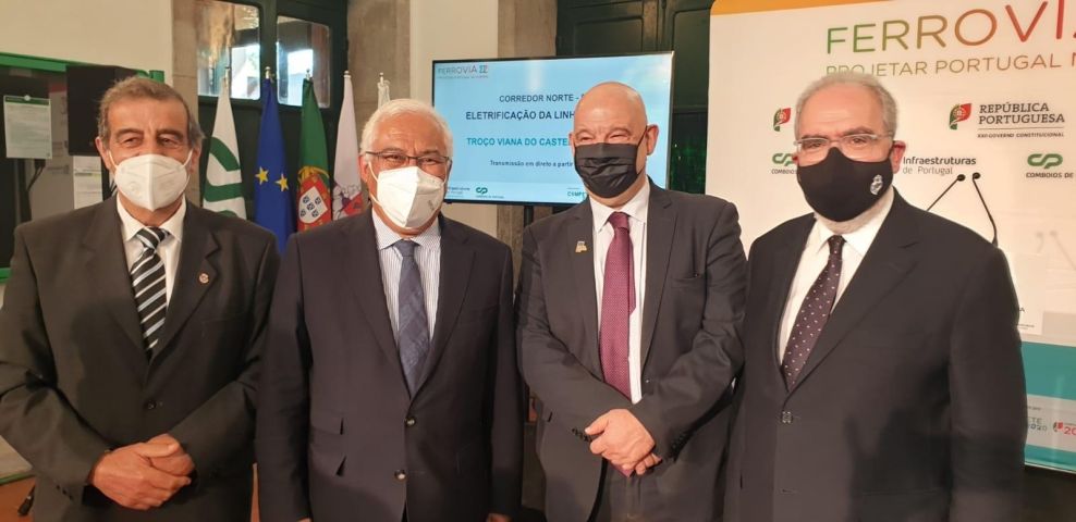 Inicio da circulação de comboios de tração elétrica no troço Viana do Castelo – Valença