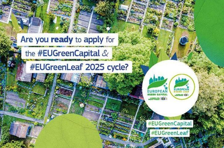 La Comisión Europea, a través de la Dirección General de Medio Ambiente (DG Environment) lanza los Premios Capital Verde Europea y Hoja Verde Europea 2027