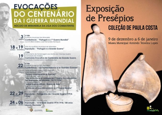 El recuerdo a la Gran Guerra y los motivos navideños, centran algunas de las exposiciones expuestas en diversas salas de Miradela