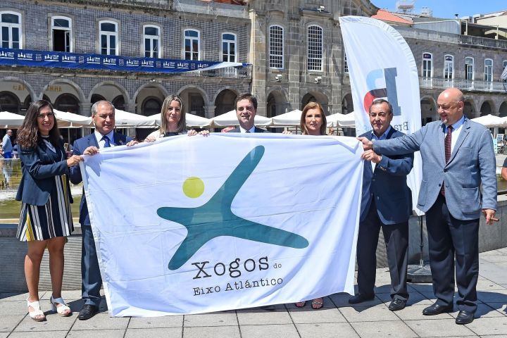 Braga recibe la bandera  de los Juegos del Eixo para su organización en 2019