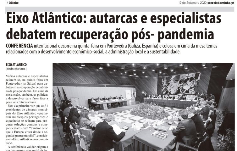 Eixo Atlântico promove “Conferência de Presidentes” para a recuperação pós-COVID19