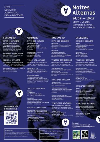 La juventud de Compostela puede disfrutar, hasta el 18 de diciembre, de Noches Alternas