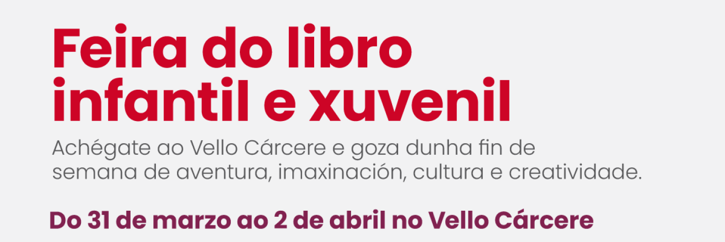 Lugo, Capital de la Cultura del Eixo Atlántico, inaugura el viernes 31 la Feria del Libro infantil y juvenil