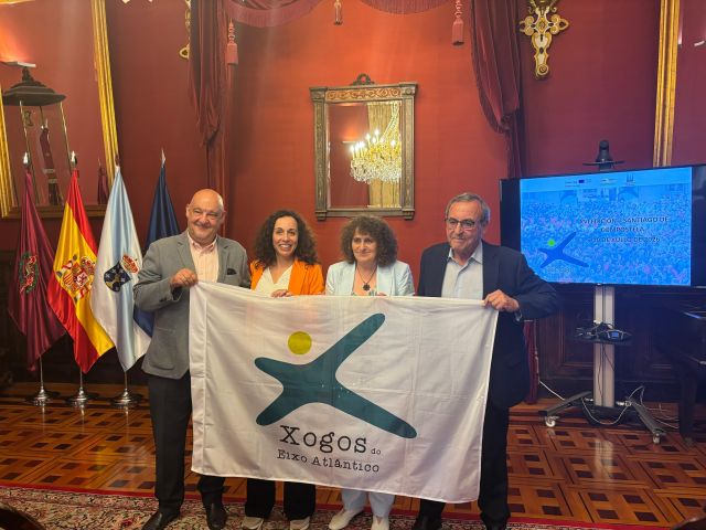 Santiago de Compostela vai receber a passagem da bandeira dos Jogos do Eixo Atlântico para acolher a XVI edição em 2026