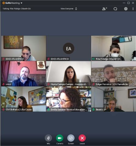 O Secretariado Executivo de Educación do Eixo Atlántico reuniuse para retomar as actividades na área de Educación