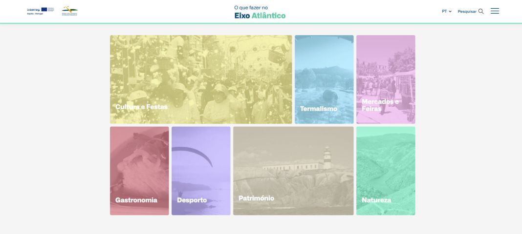 O Eixo Atlântico apresenta um guia turístico digital interativo