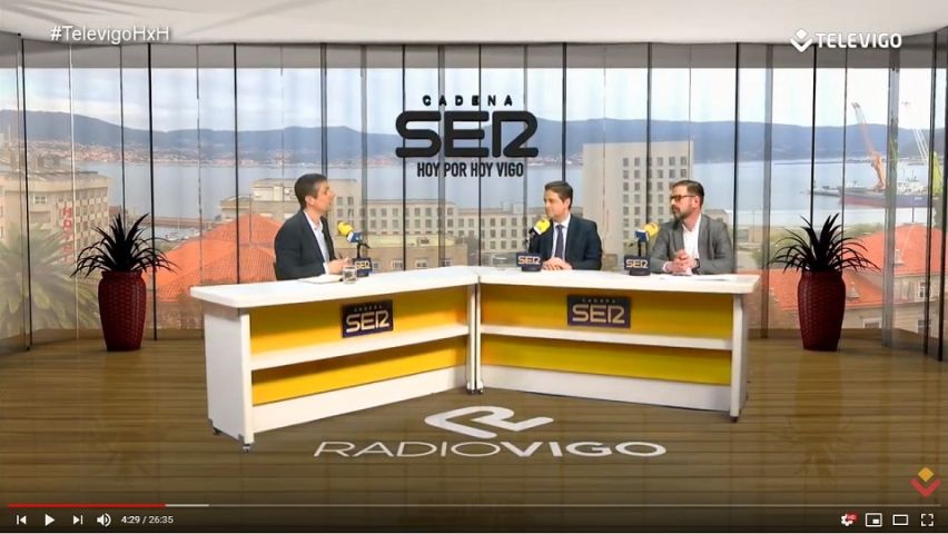 Ferrol e Braga protagonistas no primeiro programa Eixo em Aberto, na Televigo