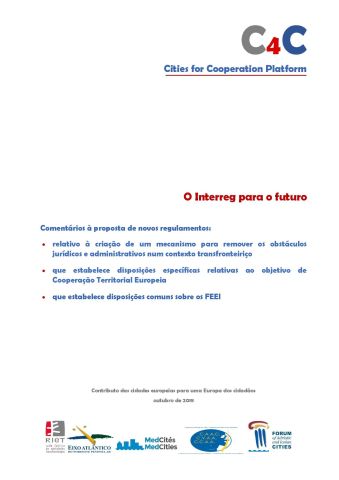 Política de Cohesión post 2020: C4C adopta una posición