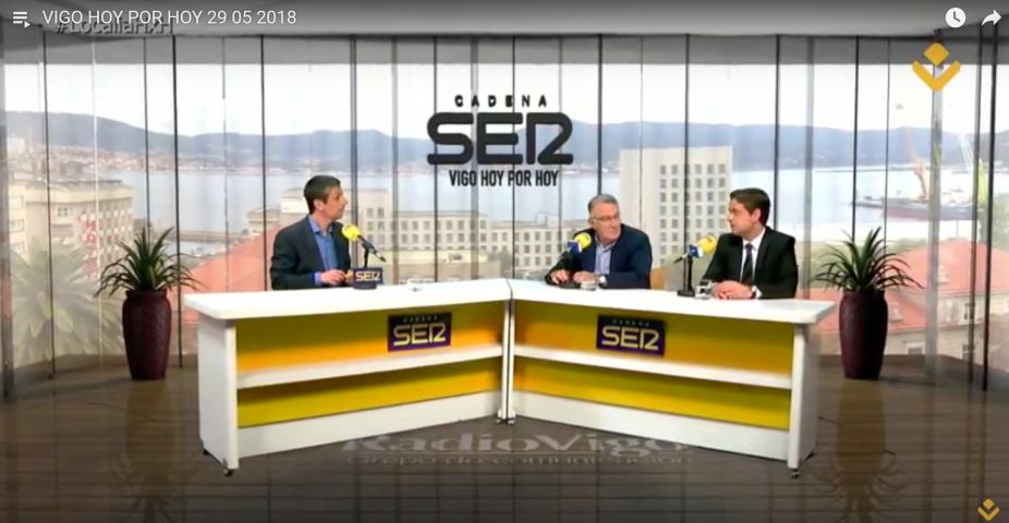 El Eixo Atlántico detalla en Radio Vigo y Localia la integración de la línea ferroviaria A Coruña-Vigo-Ourense-Monforte-O Barco-Palencia en el Corredor Atlántico