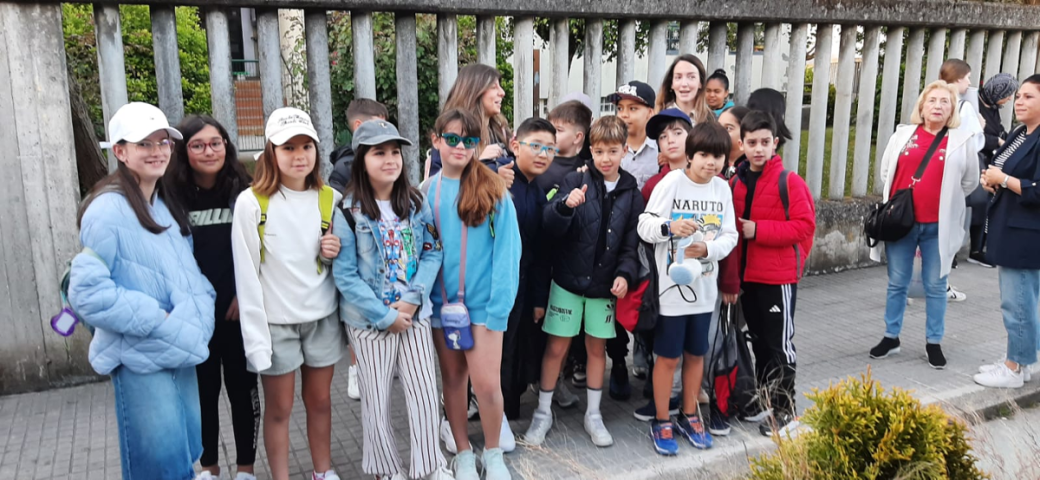 O alumnado de A Coruña visita Felgueiras dentro do programa de intercambios escolares do Eixo Atlántico