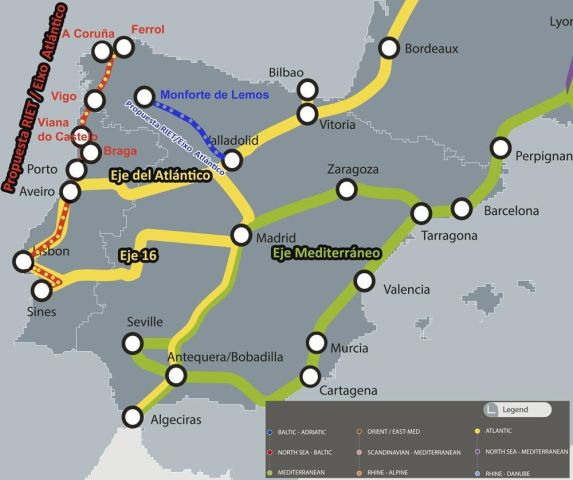 La RIET no aceptará que se relegue la salida ferroviaria de mercancías por Aveiro