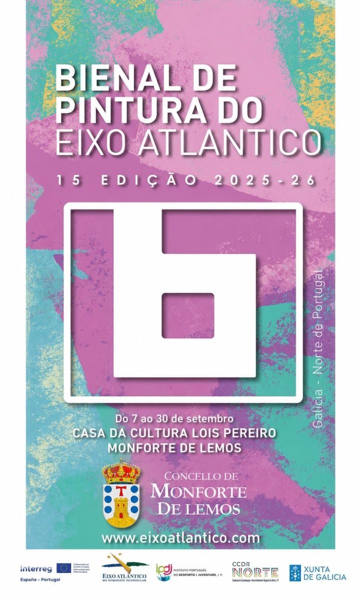 A XV Bienal de Pintura do Eixo Atlántico chega a Monforte de Lemos no mes de setembro