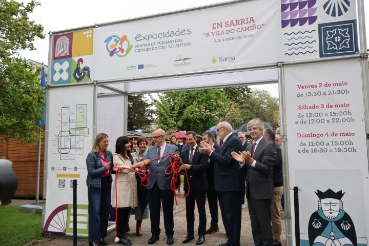 Sarria convertiuse no epicentro do turismo do Eixo Atlántico coa inauguración da VIII Feira Expocidades