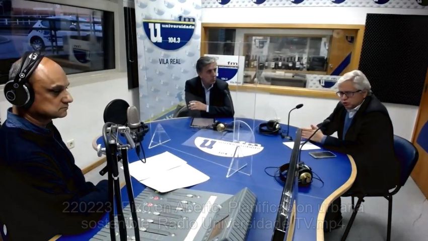 Luis Ramos y Ricardo Bento hablan sobre política urbana sostenible en Radio Universidade