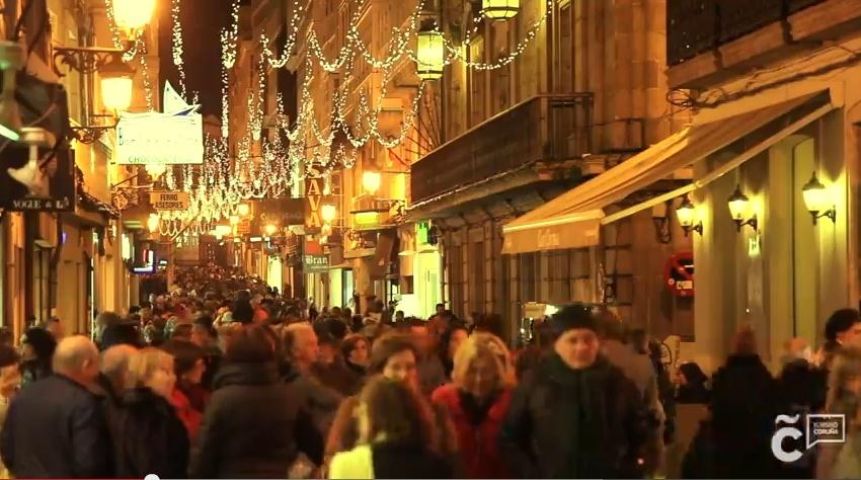 A Coruña felicita o Nadal con unha postal audiovisual
