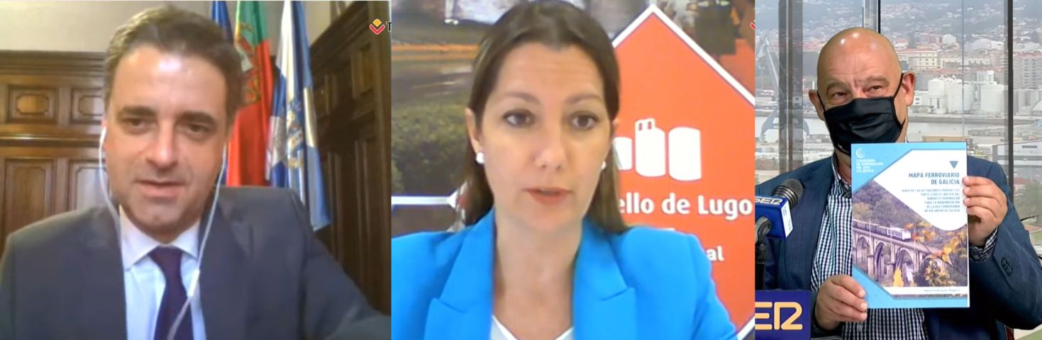 O Mapa Ferroviario de Galicia, elaborado polo Eixo Atlántico, analizado en Radio Vigo e Televigo