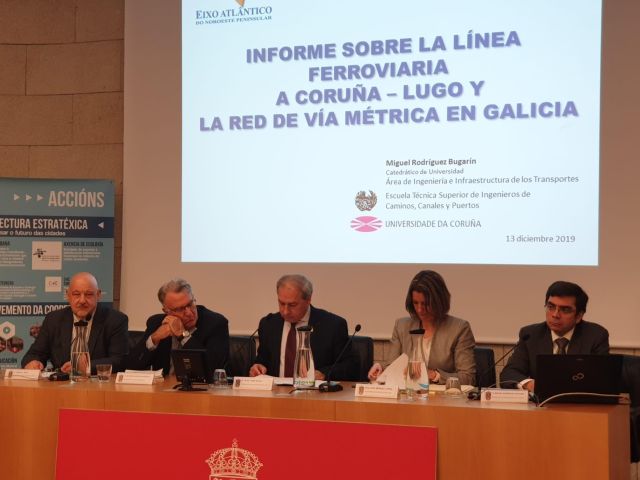 Presentado el Informe sobre la línea ferroviaria A Coruña-Lugo