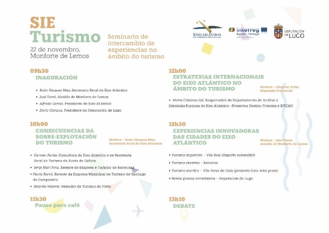 Ponencias presentadas polas cidades participantes no Seminario de Turismo