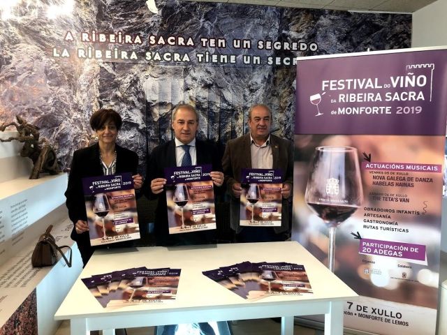 Presentación del cartel del Festival do Viño da Ribeira Sacra de Monforte 2019