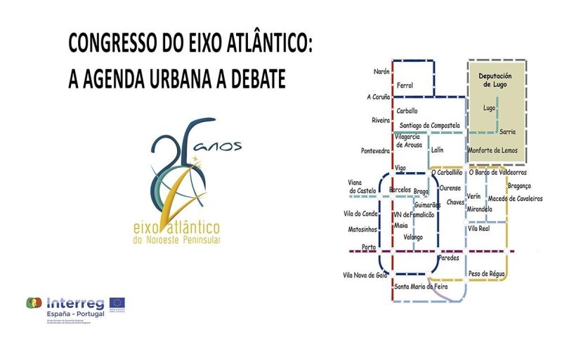O Eixo Atlántico debaterá a Axenda Urbana nun congreso que se celebrará en Braga en xuño