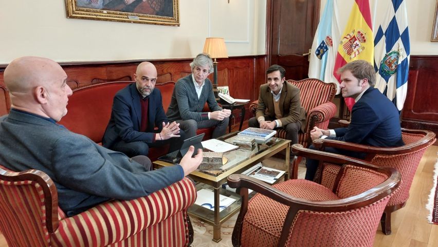 El alcalde de Ferrol, José Manuel Rey Varela, recibió al alcalde de Viana do Castelo, Luís Nobre, en una visita organizada por el Eixo Atlántico